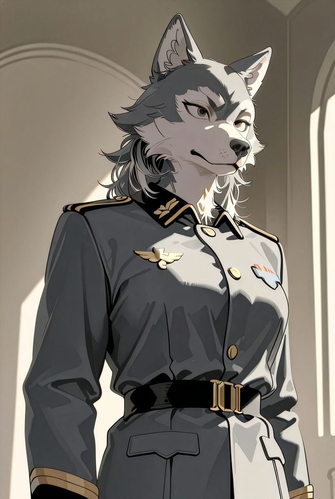 『#10 Wolf Officer - オオカミ士官』素材4枚
