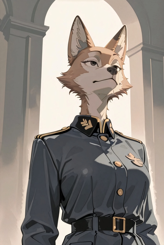 『#11 Fox Officer - キツネ士官』素材4枚