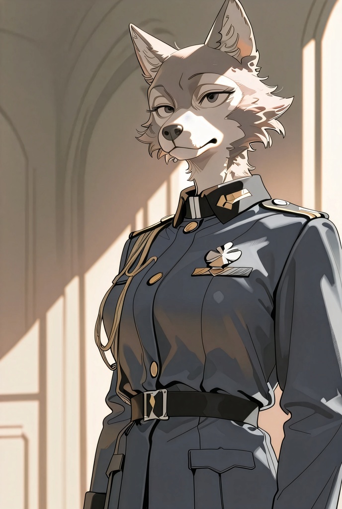 『#12 Wolf Officer - オオカミ士官』素材4枚