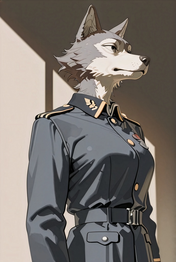 『#12 Wolf Officer - オオカミ士官』素材4枚
