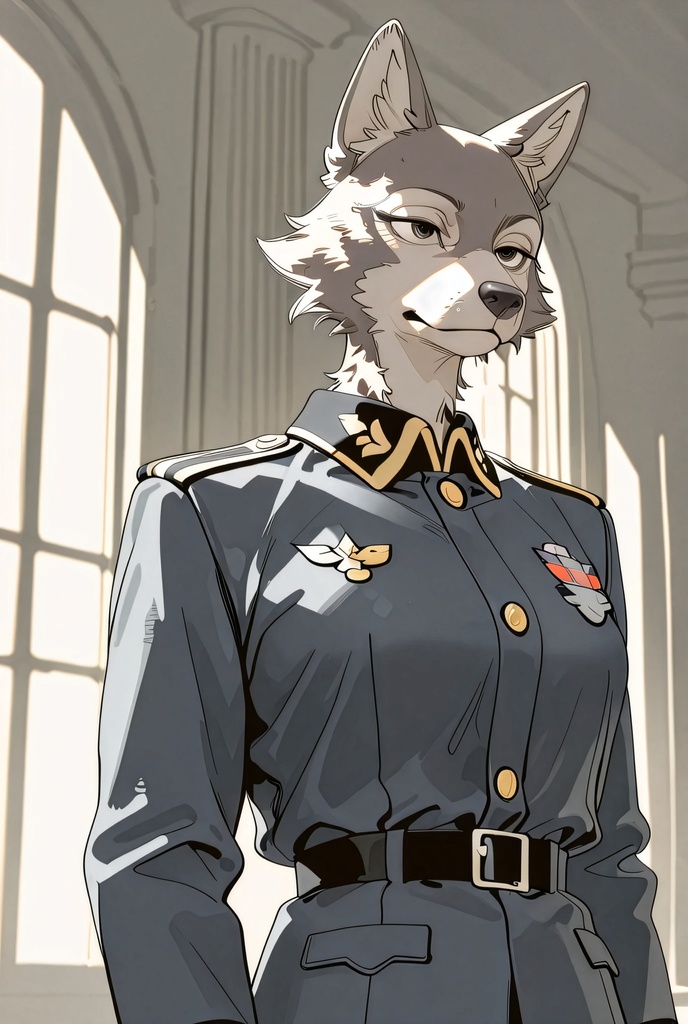 『#12 Wolf Officer - オオカミ士官』素材4枚