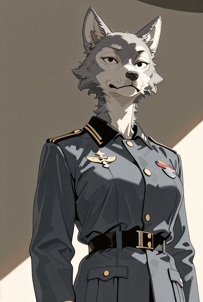 『#12 Wolf Officer - オオカミ士官』素材4枚