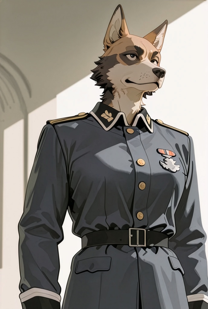 『#13 German shepherd Officer - ジャーマン・シェパード士官』素材4枚