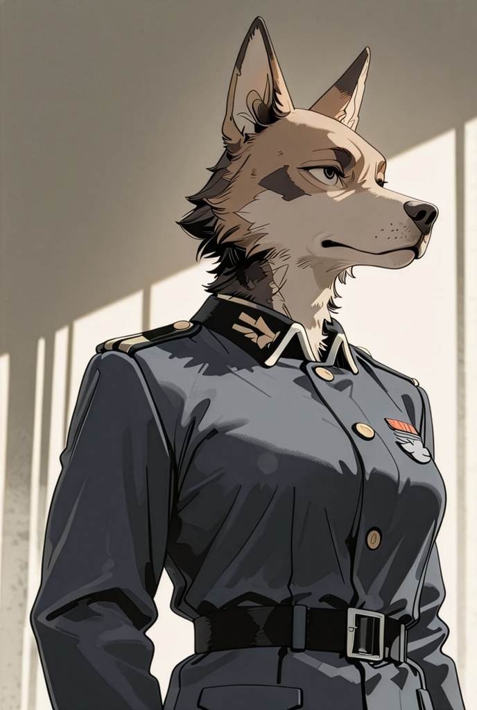 『#13 German shepherd Officer - ジャーマン・シェパード士官』素材4枚