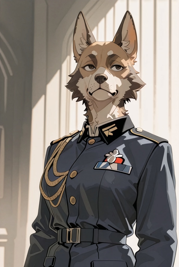 『#13 German shepherd Officer - ジャーマン・シェパード士官』素材4枚