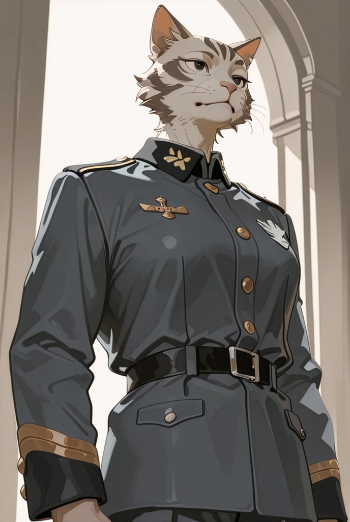 『#16 Cat Officer - ネコ士官』素材4枚