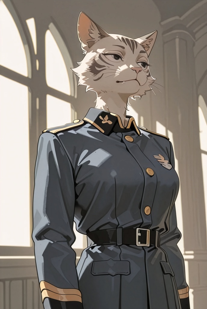 『#16 Cat Officer - ネコ士官』素材4枚