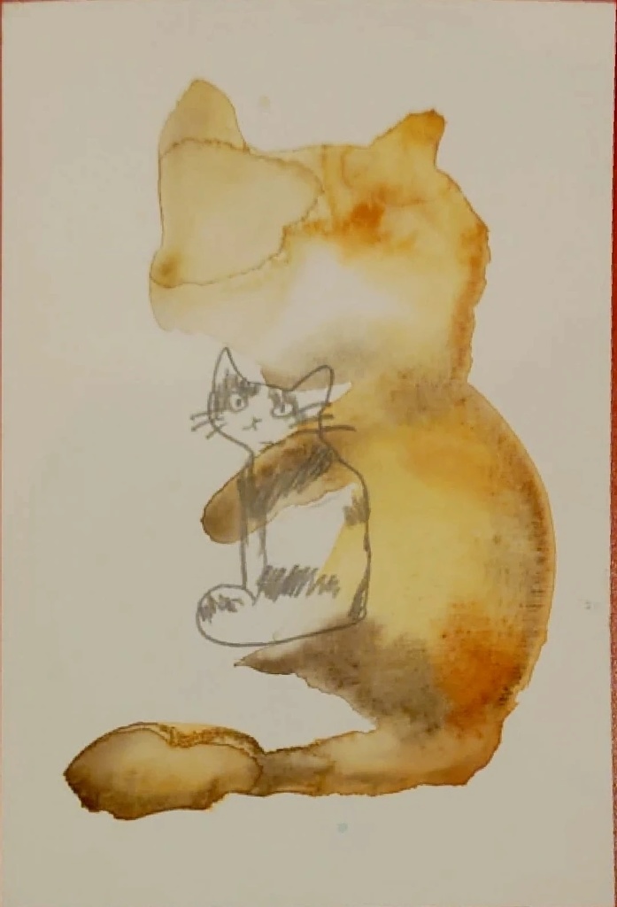 猫の残像と猫