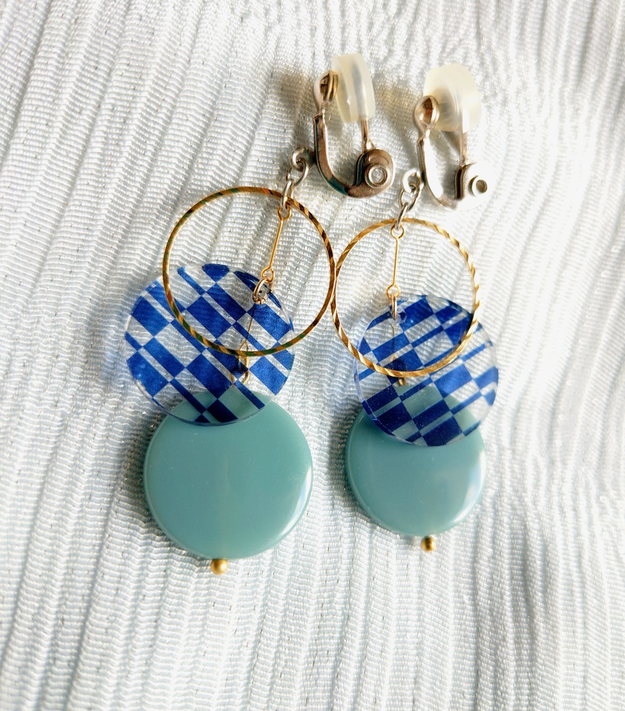 和風イヤリング＊オリジナルアクセサリー＊