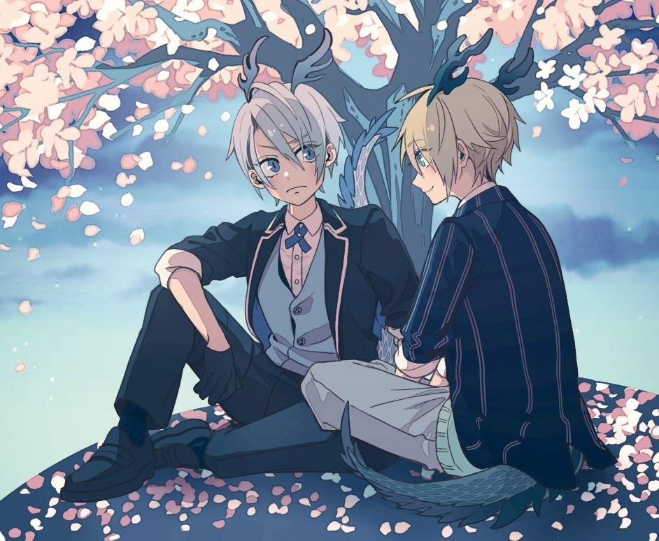 『慈雨の鱗が恋は碧』くにちょぎミニアクリルスタンド