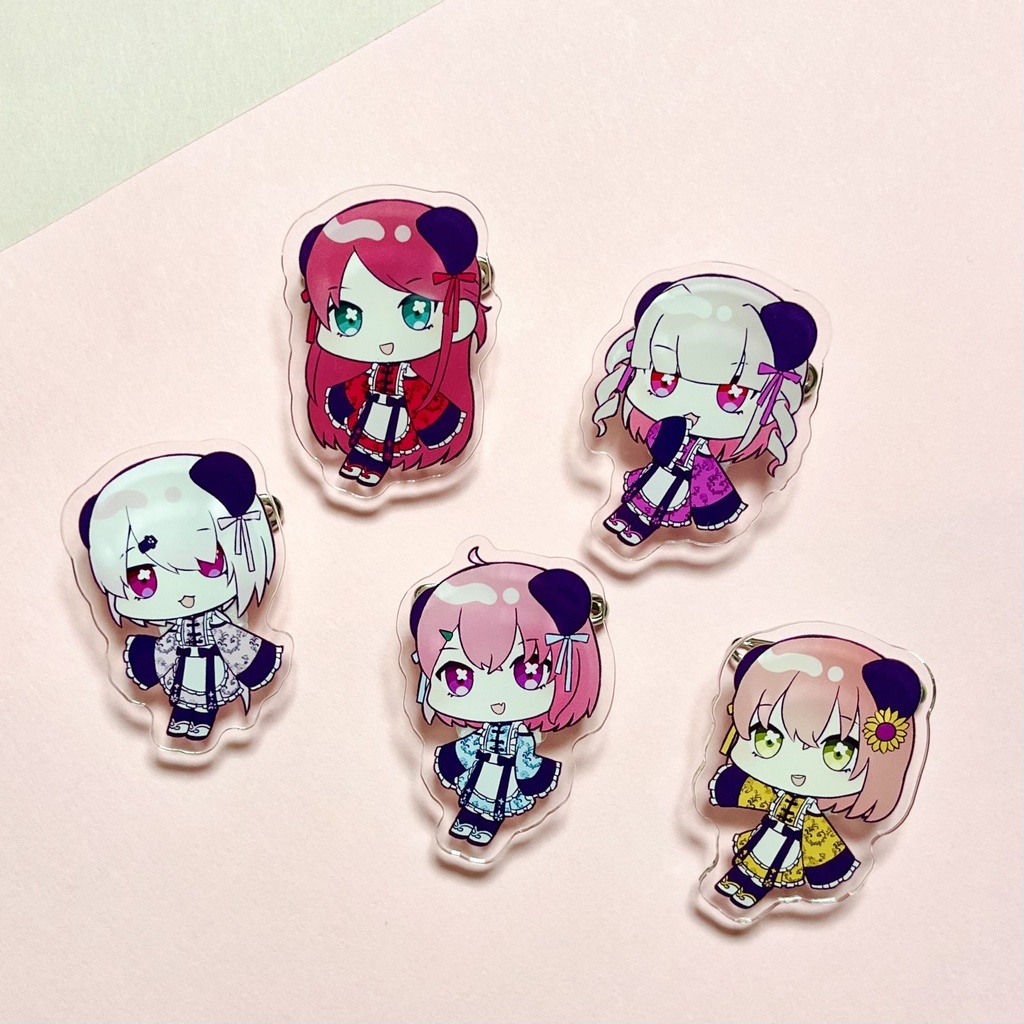 【非公式】げまじょパンダアクリルクリップバッジ