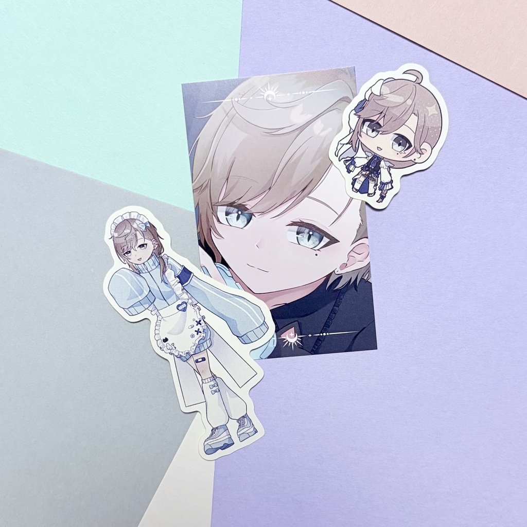 【非公式】イラストカード&ステッカーセット