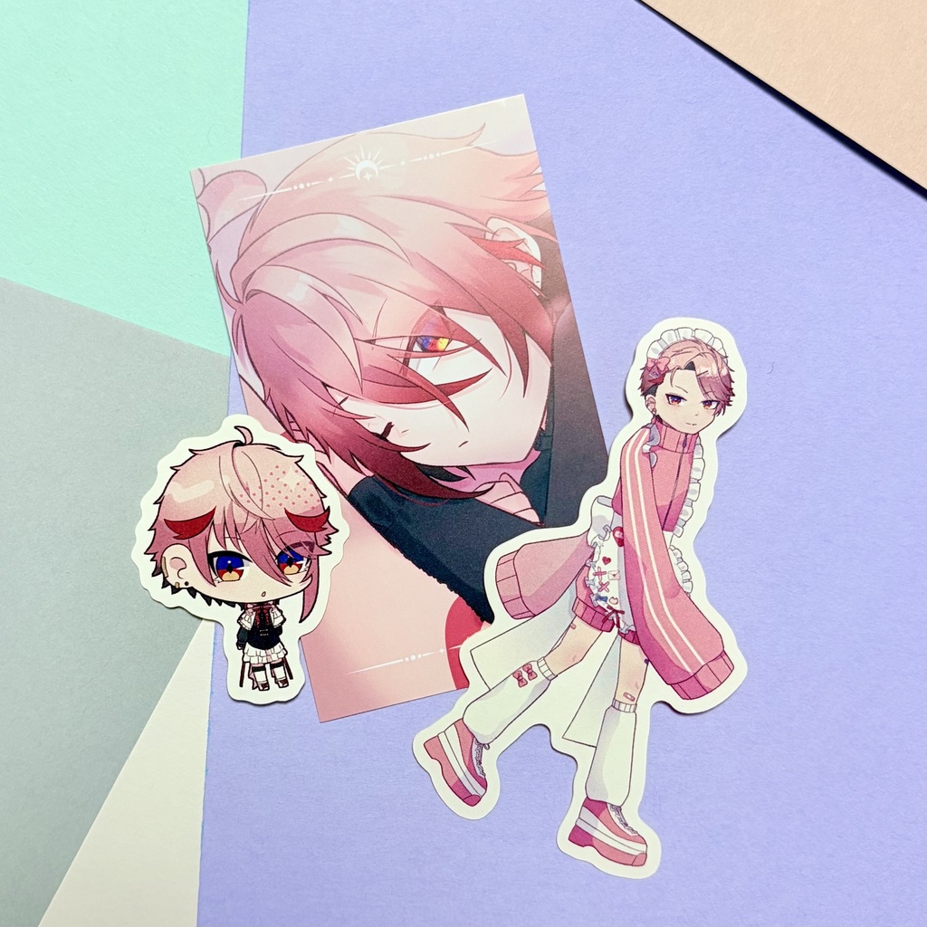 【非公式】イラストカード&ステッカーセット