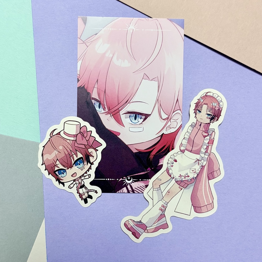 【非公式】イラストカード&ステッカーセット
