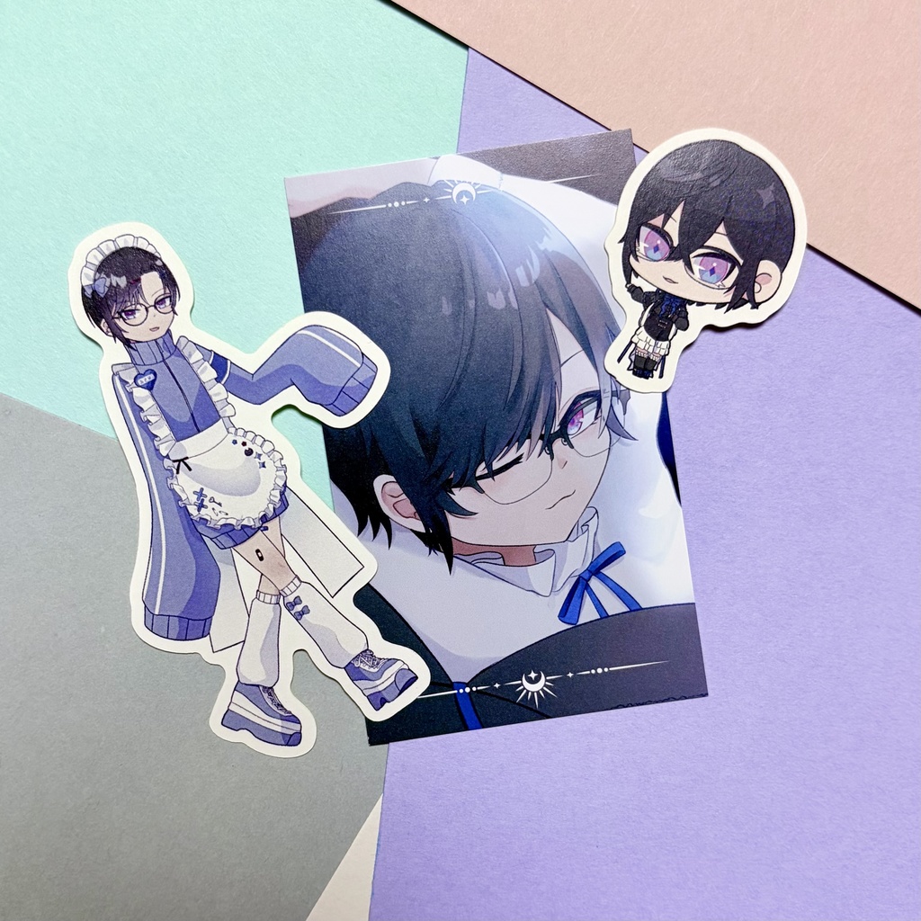 【非公式】イラストカード&ステッカーセット