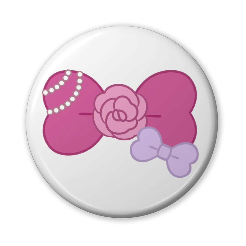 夢美るうモチーフ缶バッジ リボン