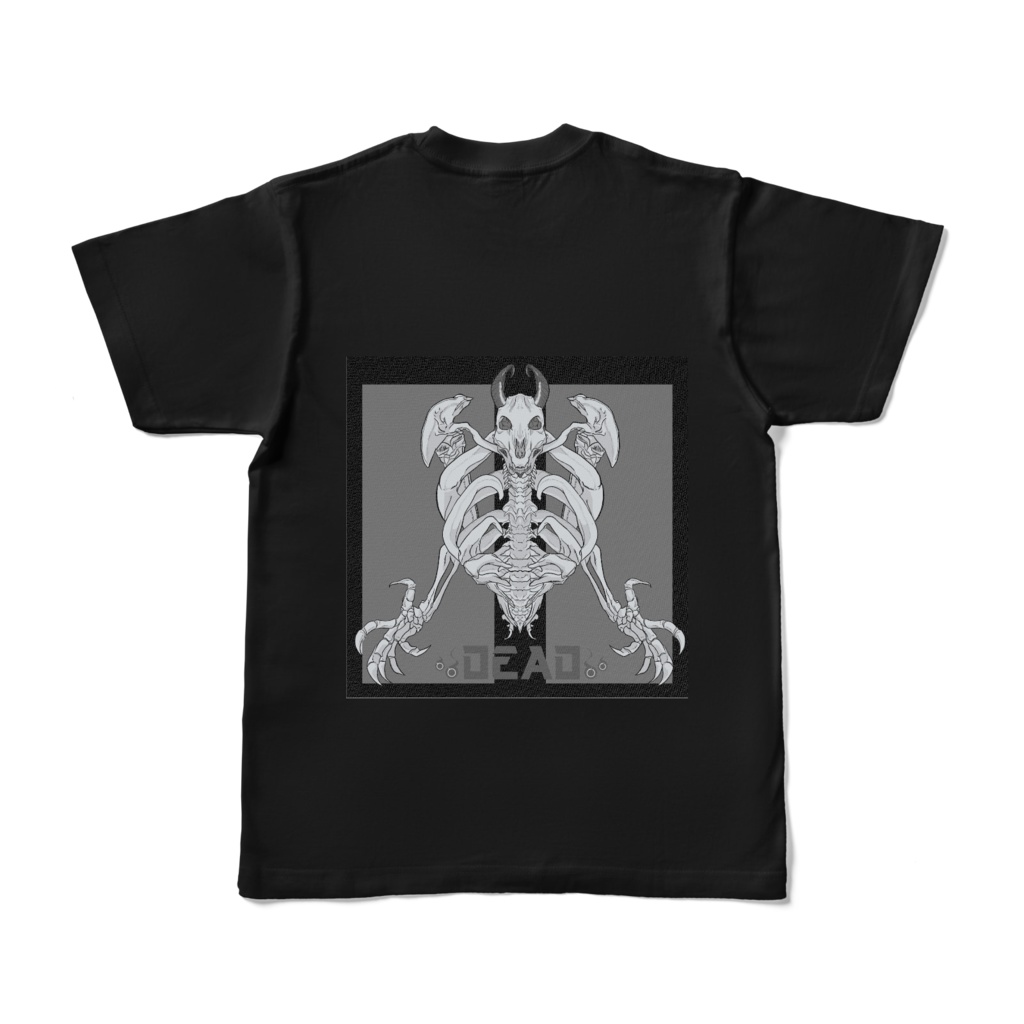 DevilSkull_Tシャツ黒_背面のみ