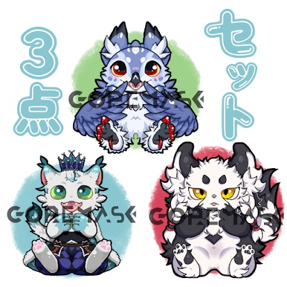 【セット商品】ニャンクル・アンシア・ちびとらアクリルキーホルダーセット