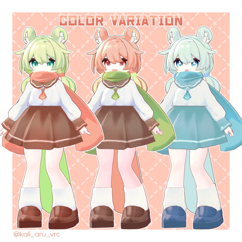 【オリジナル3Dモデル】ぴなー【もちどーる共通素体】