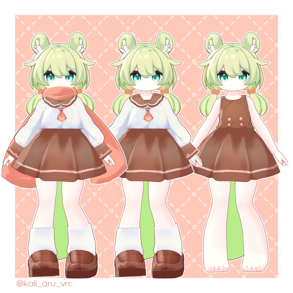 【オリジナル3Dモデル】ぴなー【もちどーる共通素体】