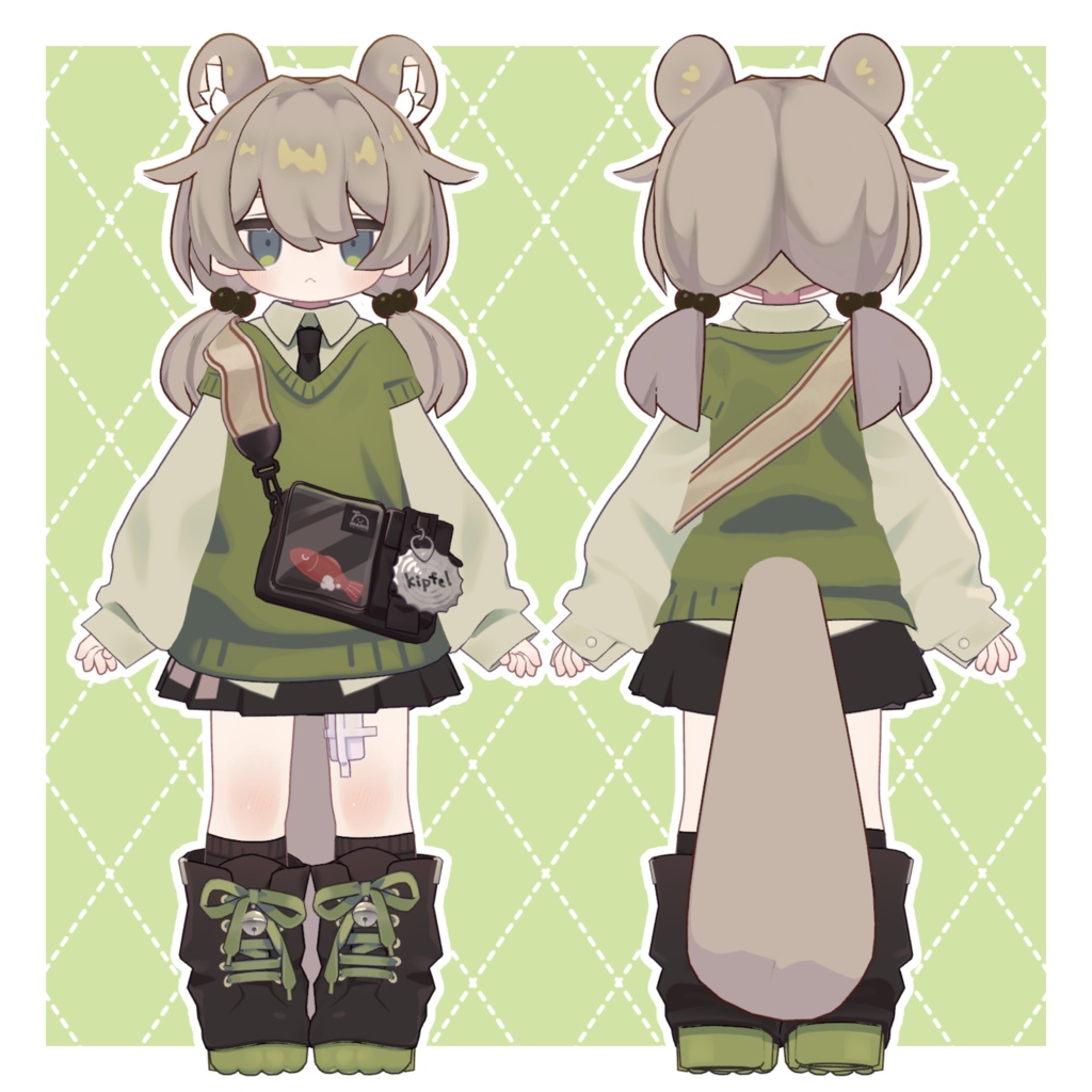 【キプフェル対応】ぴなーのツイン&しっぽ