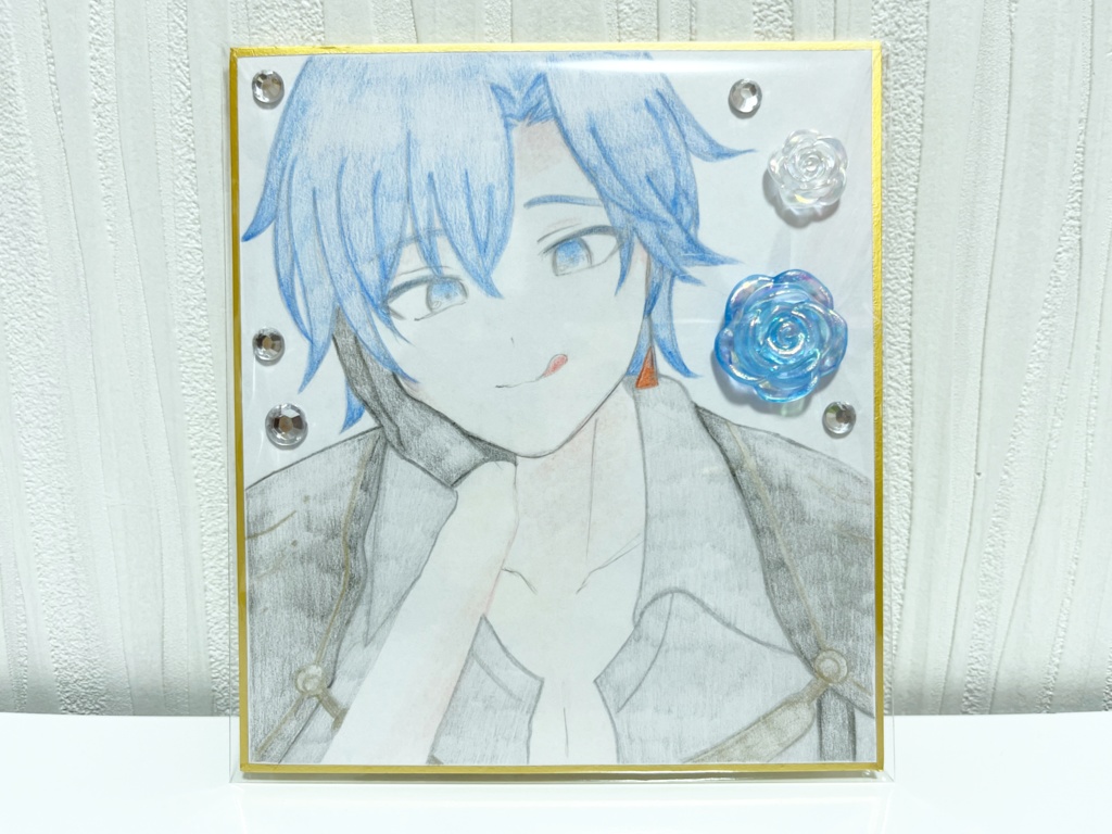 イラスト色紙（ビビバスKAITO）