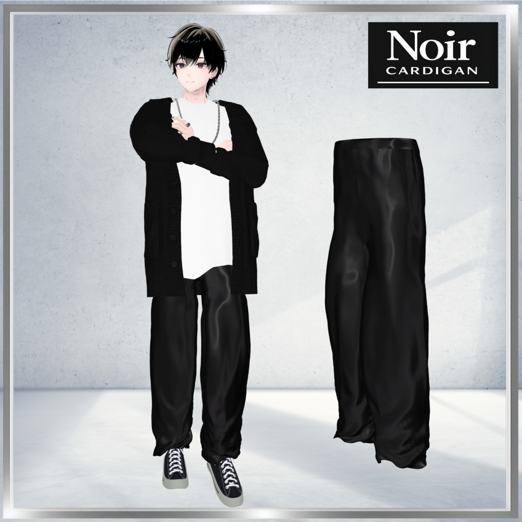 【新色追加セール!】Noir-Cardigan Outfit【複数Avatar対応】