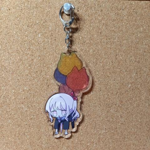 25時ナイトコードで。風船アクリルキーホルダー