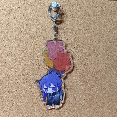 25時ナイトコードで。風船アクリルキーホルダー