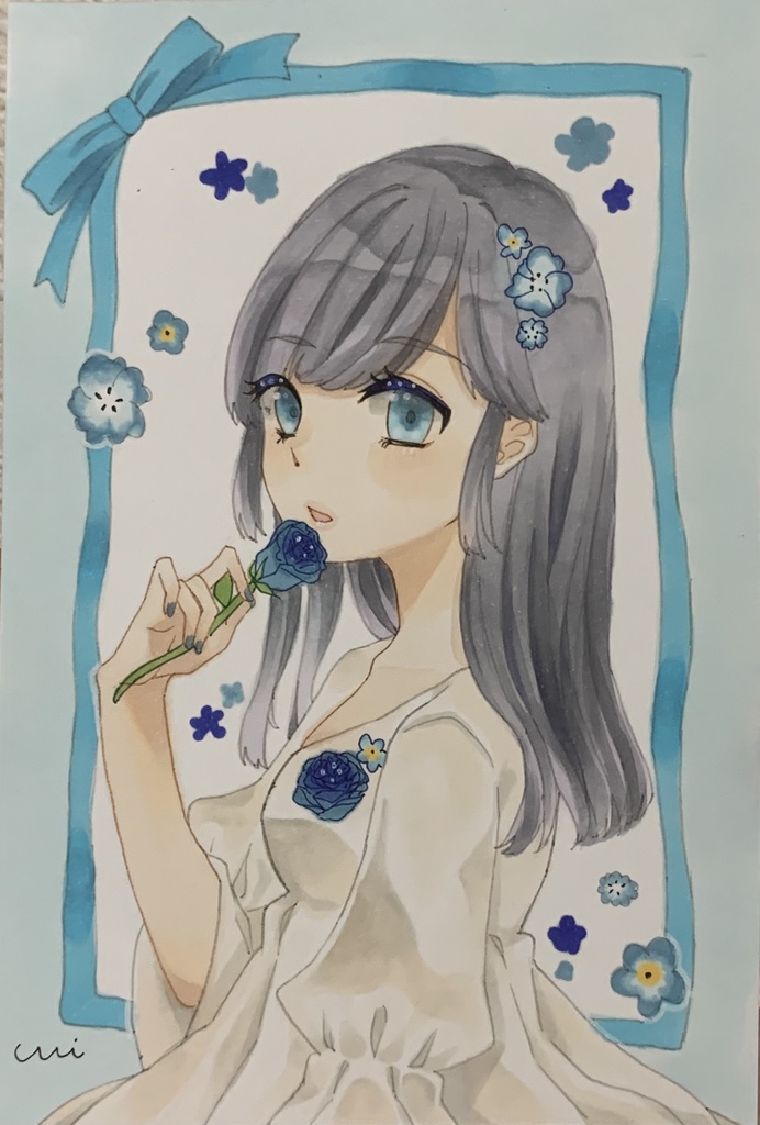 女の子/ポストカードサイズ