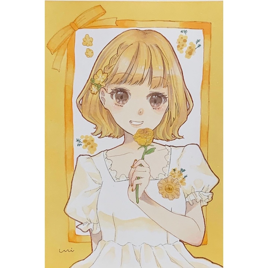 女の子/ポストカードサイズ