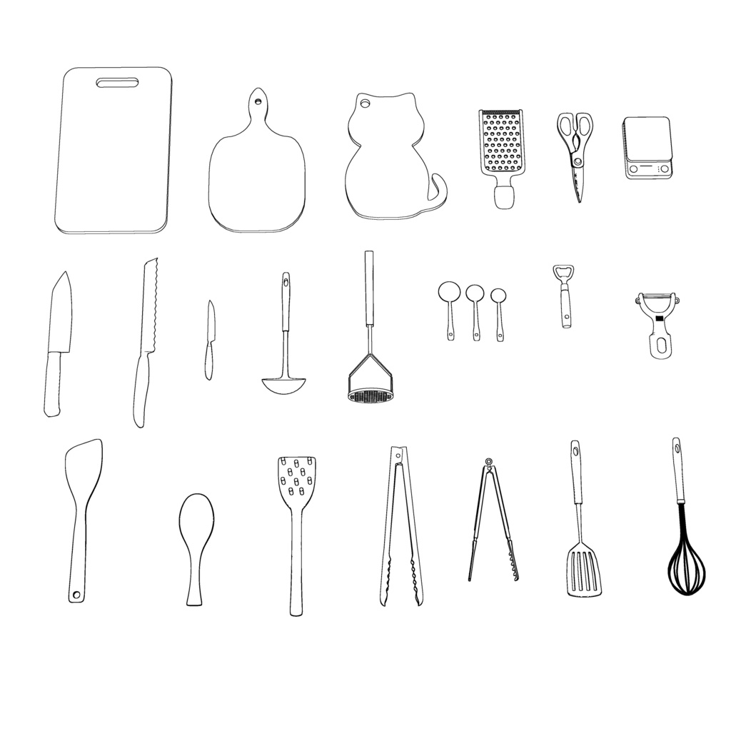 調理器具3D素材セット