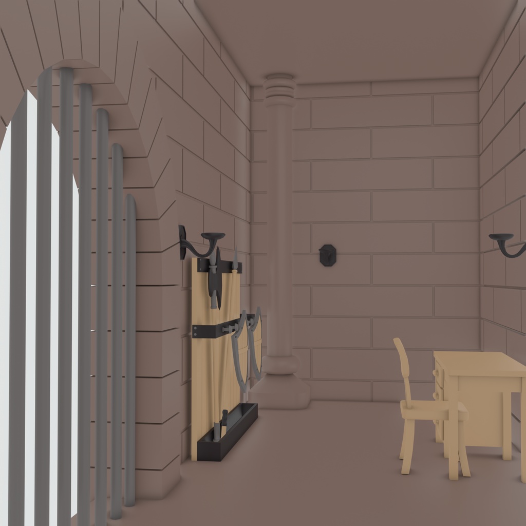 3Dファンタジー地下牢