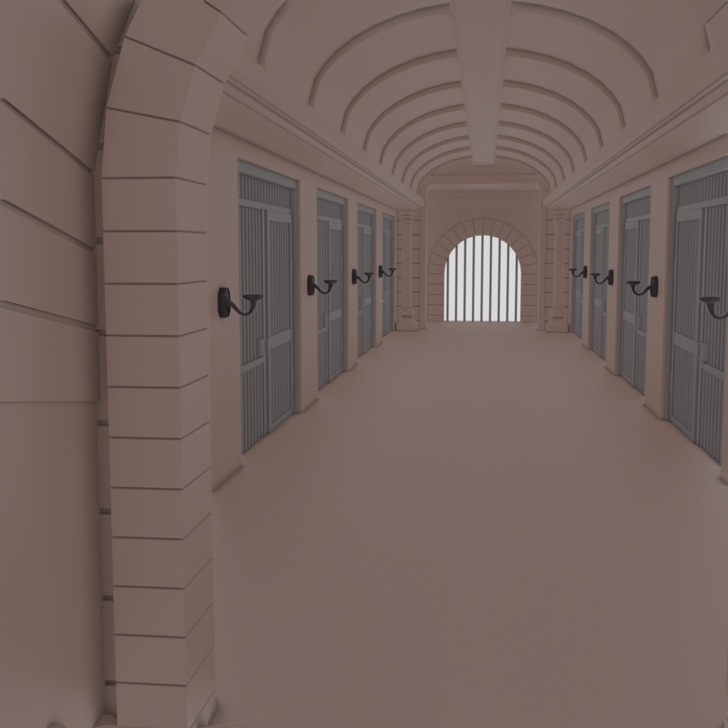 3Dファンタジー地下牢