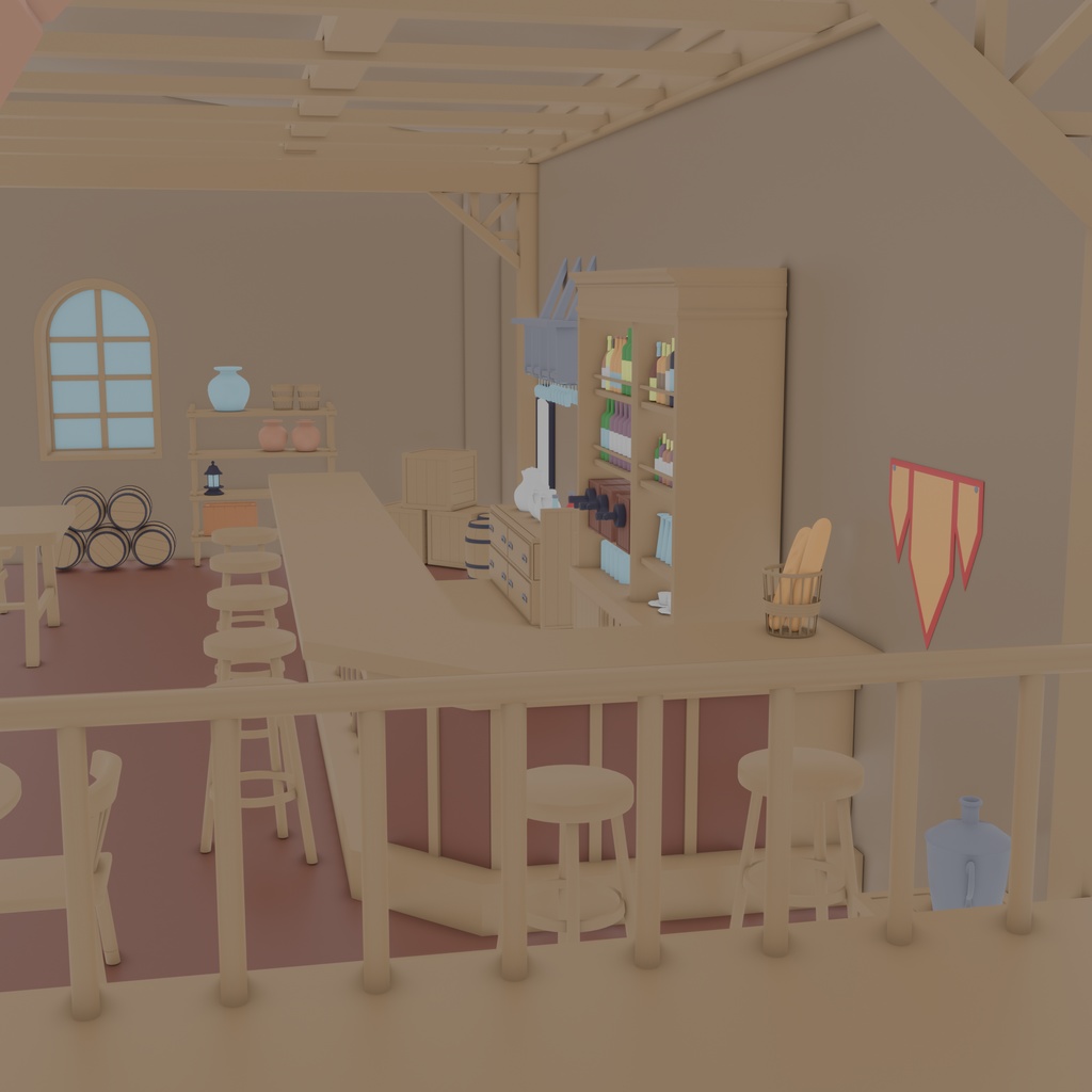 3Dファンタジー酒場