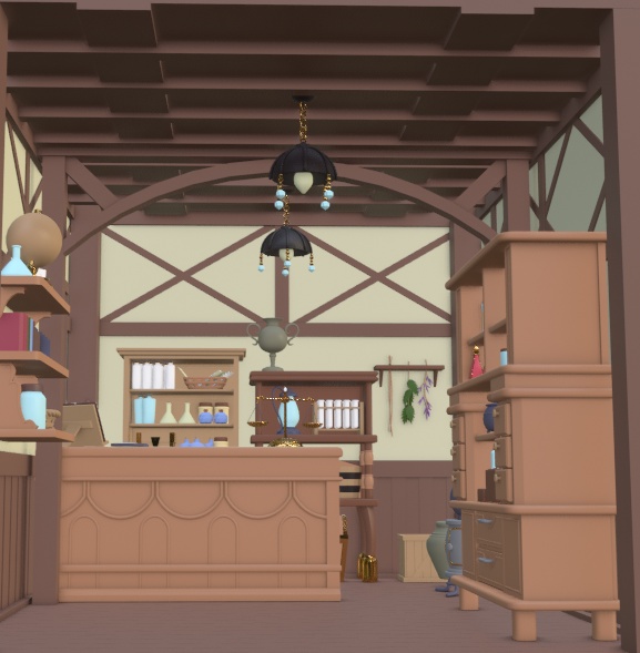 3Dファンタジー薬屋