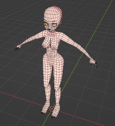 Anime 3D Base Body Model SFW ( Safe For Work )
