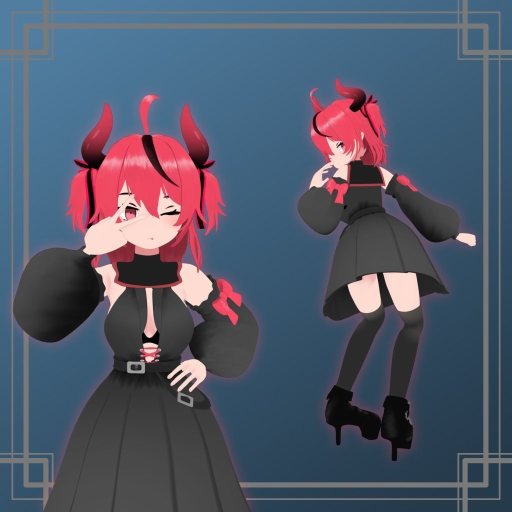 Zirathra Original character 3D Avatar: Full Body Tracking (Update)