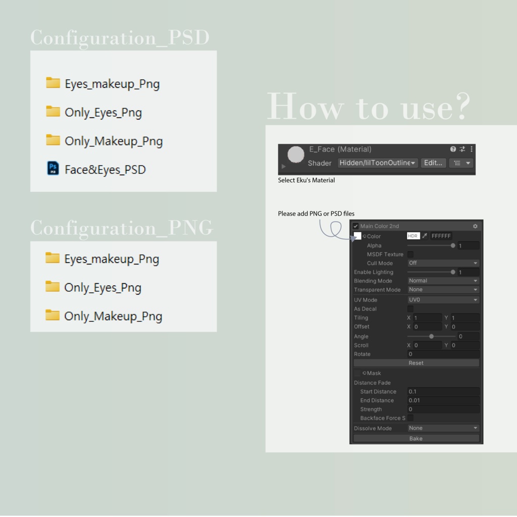 ♡ Eku_Eyes&Makeup Texture ♡