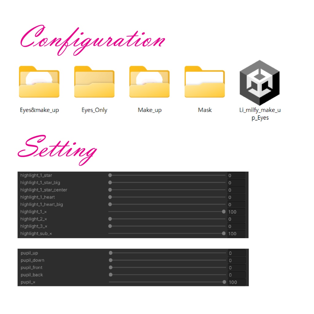 Milfy Eyes& Makeup Texture ♡Free♡