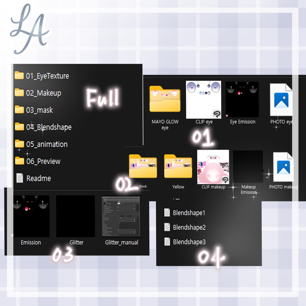 【SALE/ まよ / Mayo】 Luminous Glow Eyes&Makeup+Blendshape, ani