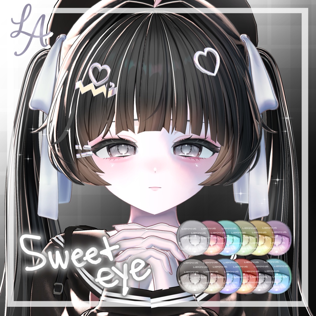 【SAIE / かぐや / Kaguya】 Luminous Charm - Eye Texture & Makeup+Blendshape