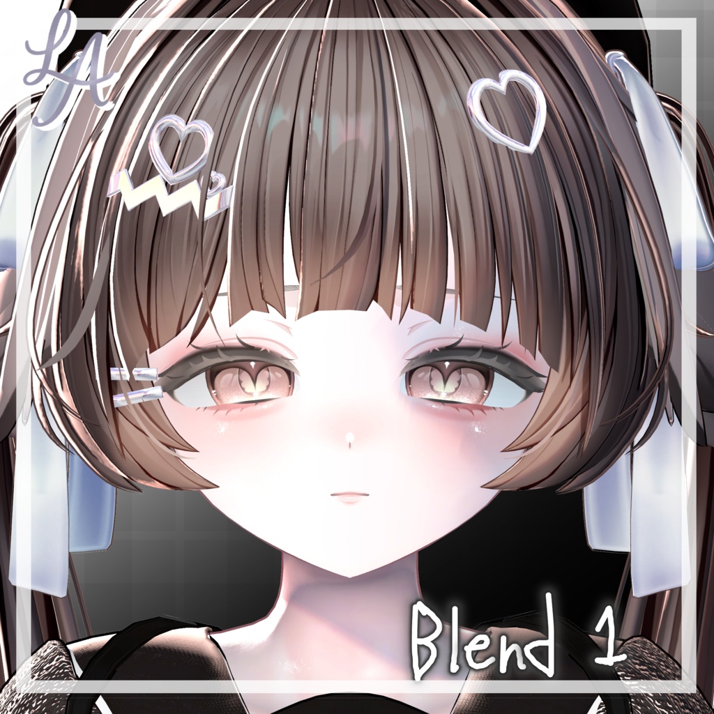 【SAIE / かぐや / Kaguya】 Luminous Charm - Eye Texture & Makeup+Blendshape
