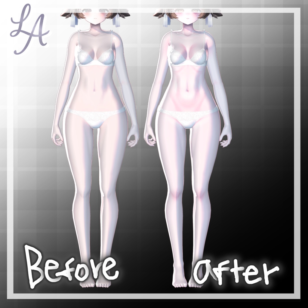 【SAIE / かぐや / Kaguya】 Luminous Charm - Eye Texture & Makeup+Blendshape