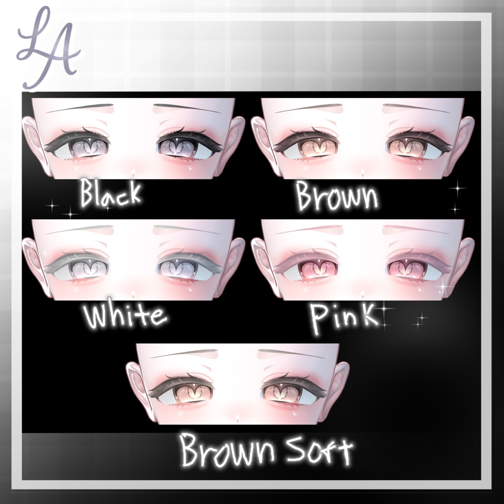 【SAIE / かぐや / Kaguya】 Luminous Charm - Eye Texture & Makeup+Blendshape