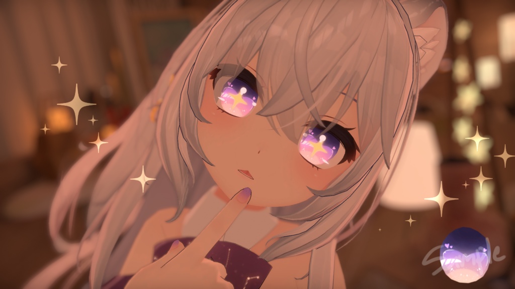 「狐雪専用」瞳&ネイルテクスチャ-Pastel-