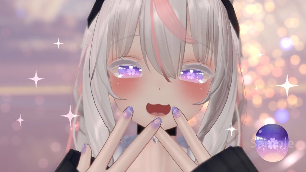 「舞夜専用」瞳&ネイルテクスチャ-Sakura-