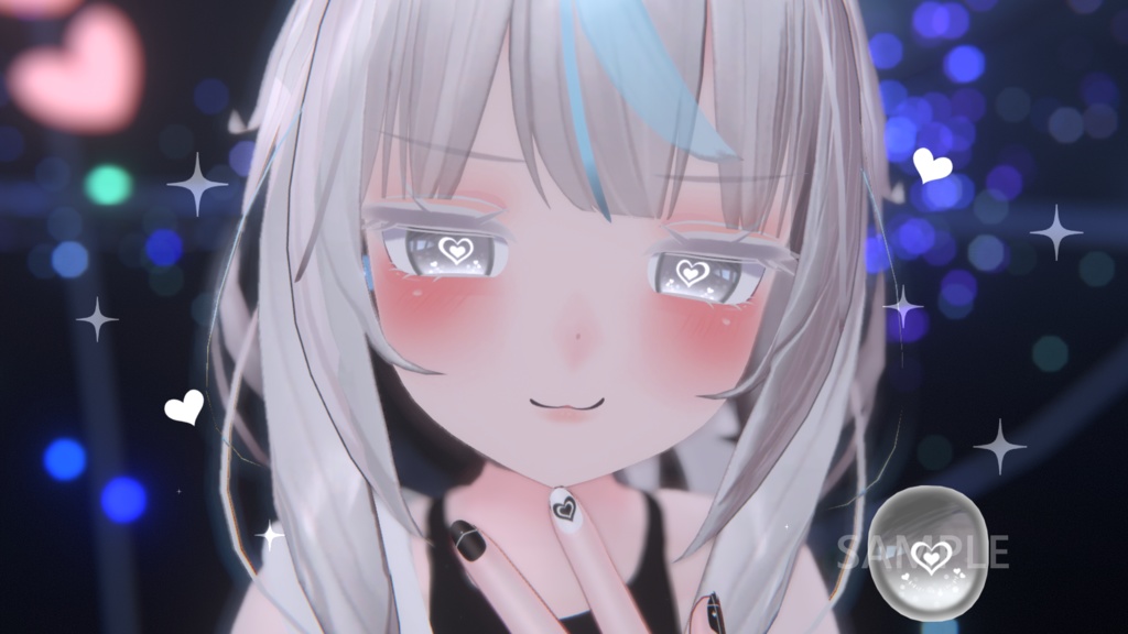 「舞夜専用」瞳&ネイルテクスチャ-Heart-