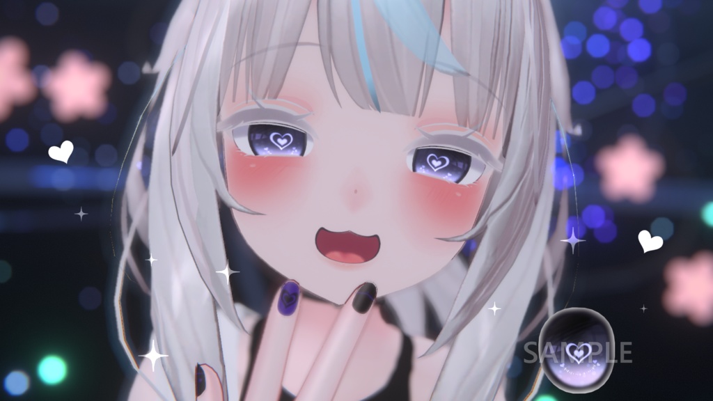 「舞夜専用」瞳&ネイルテクスチャ-Heart-