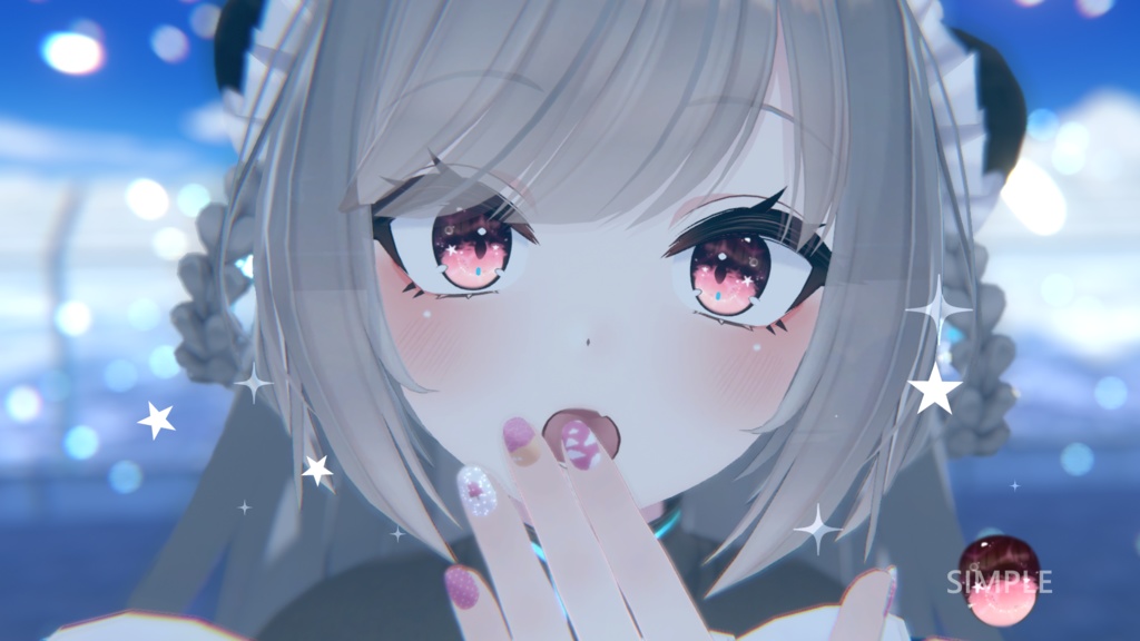 「リーファ専用」瞳&ネイルテクスチャ-Sea-